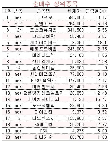 [마켓PRO] 초고수들, 에코프로 '폭풍 매수'…2차전지에 매수세 몰렸다