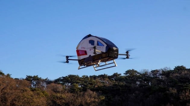 숨비가 개발한 파브 비행 모습. 숨비 제공