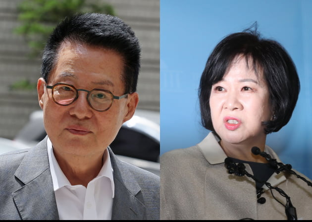 박지원 전 국정원장(왼쪽)과 손혜원 전 더불어민주당 의원 /사진=연합뉴스