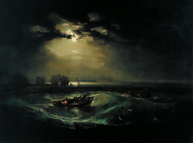 '바다의 어부들(초믈리 바다 풍경)'(1796). 런던 테이트갤러리 소장
