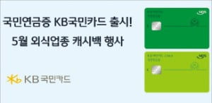 KB국민카드, 국민연금공단과 제휴…외식 등 이용 실적따라 추가 0.3% 적립