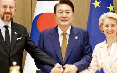 6일간 '외교 슈퍼위크' 치른 윤 대통령…美·日 이어 EU와도 '밀착'