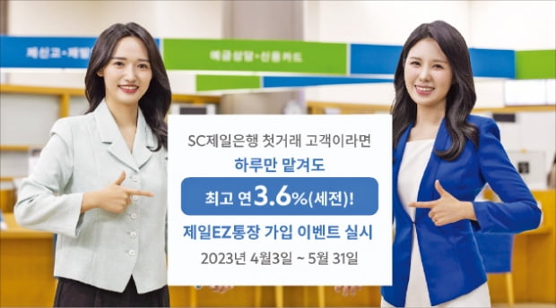 SC제일銀, 첫 거래 고객에 최고 年 3.6% 금리