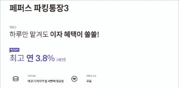 페퍼저축은행, 예금 5000만원까지 연 3.8% 이자 매일 지급