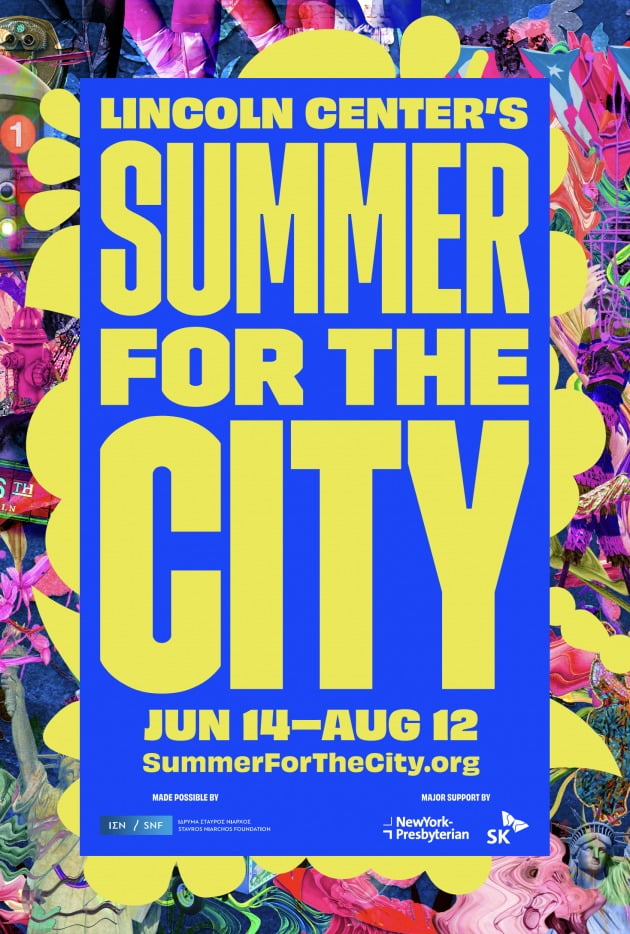 6월 14일부터 8월 12일까지 미국 뉴욕시 링컨 센터가 주최하는 ‘썸머 포 더 시티(Lincoln Center's Summer for the City)’홍보 포스터. 사진=SK 제공