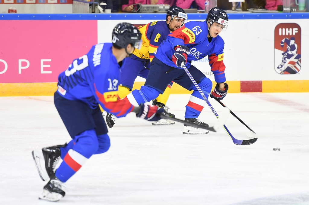 한국 남자 아이스하키, 루마니아 잡고 세계선수권 첫 승리
