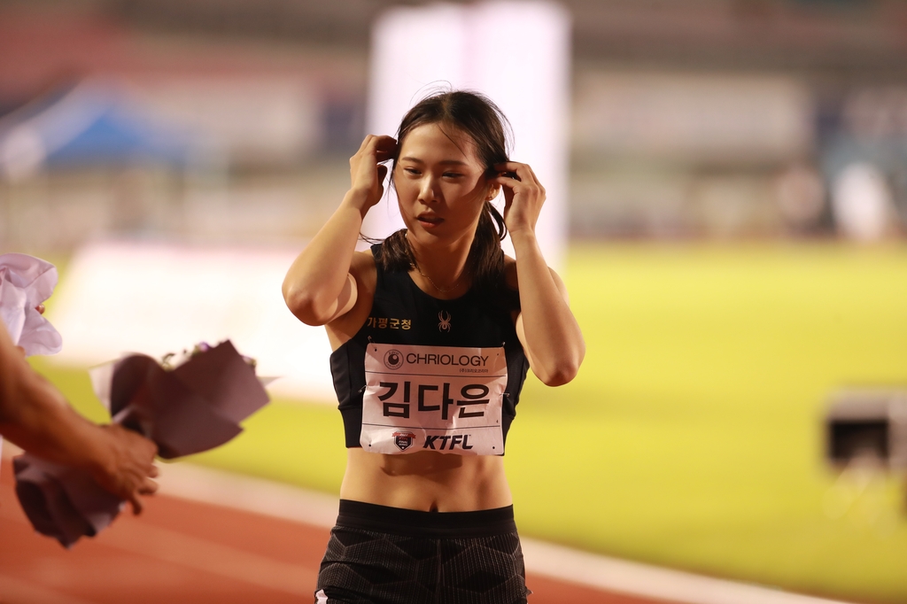 김다은, 항저우아시안게임 대표 선발전 여자 100ｍ 우승…11초73