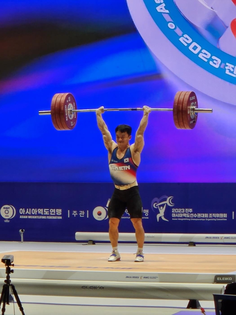 이상연, 진주아시아역도선수권 남자 67㎏급 합계 2위·용상 1위