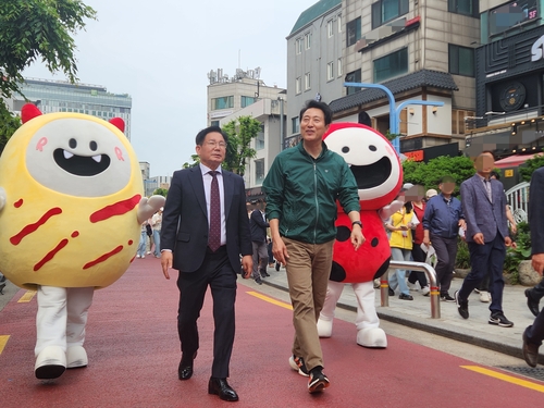 '소각장 갈등' 껄끄러운 마포구 찾은 오세훈(종합)