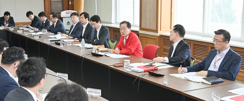 홍준표 시장, 대구경북신공항 건설 '속도전' 주문