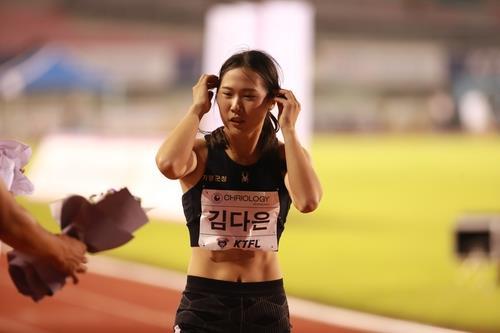 김다은, 예천 실업육상 100ｍ도 우승…올해 3차례 대회 모두 1위