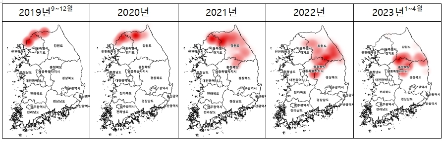 충남서 ASF 위험 높은 곳은 공주·보령·청양·천안 동남구