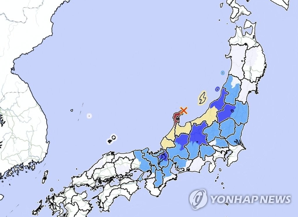 일본 이시카와현서 규모 6.3 지진..."인적 피해 없어"