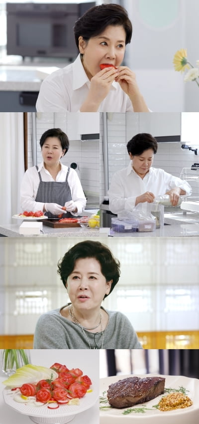 박정수, 아이브 장원영과 도플갱어…딸기를 양 손으로 냠('편스토랑')