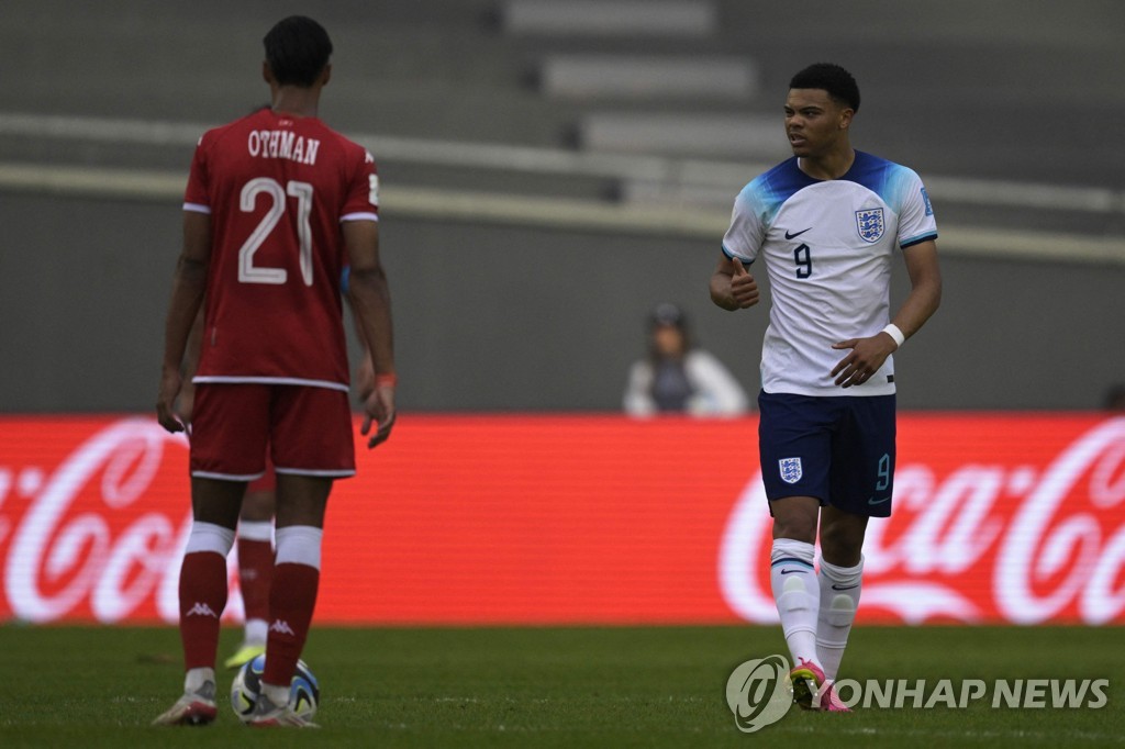 [U20월드컵] '스칼렛 결승골' 잉글랜드, 첫 경기서 튀니지에 신승