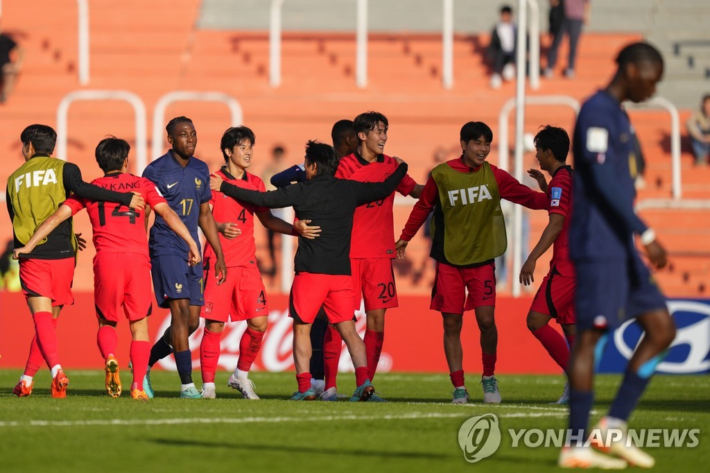 '어게인 2019' 김은중호, 프랑스 2-1 격파…이승원 1골 1도움(종합)