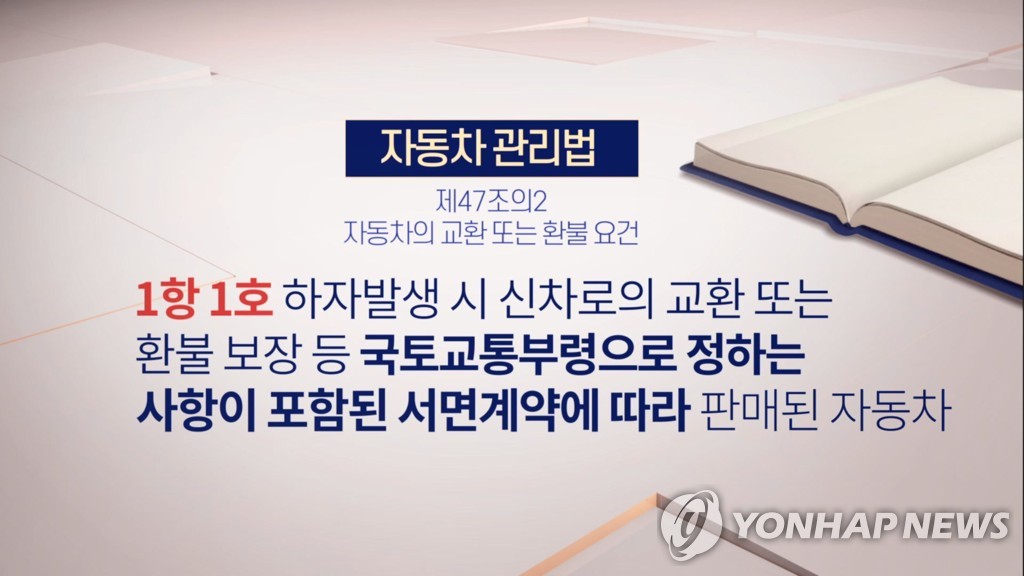 '자동차 레몬법' 시행 4년4개월…교환·환불 판정은 13건 불과