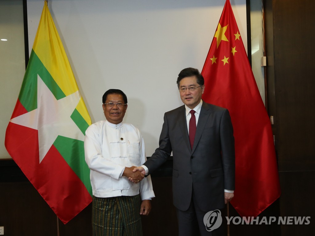 中외교부장, 미얀마에 "접경지 보이스피싱 단속 강화해달라"