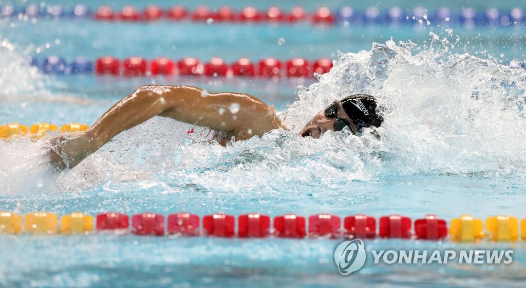 판잔러, 황선우가 보유했던 자유형 100ｍ 아시아 기록 경신