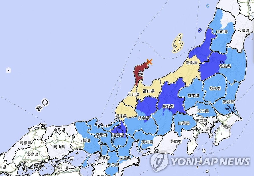 日이시카와현서 규모 6.5 지진…곳곳서 건물 기울고 무너져(종합3보)