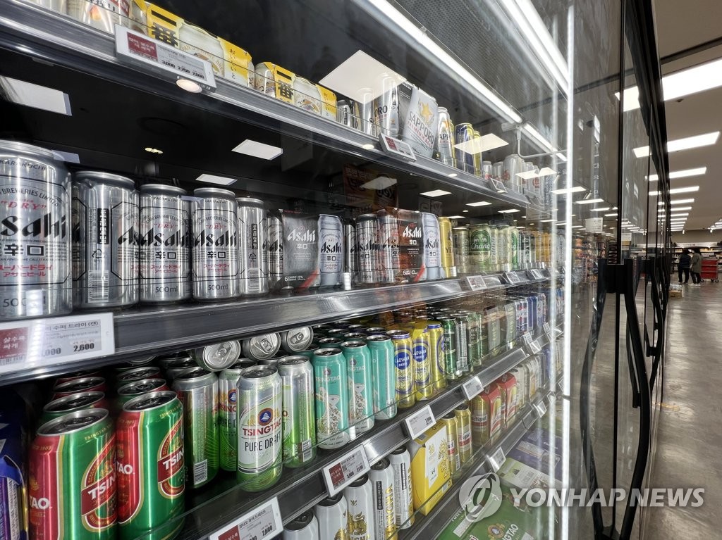 지난달 일본 맥주 수입 늘고 어패류 수입 줄었다