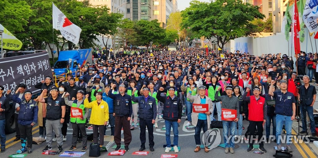 전국 곳곳서 민주노총·건설노조 집회…"강압수사 중단하라"