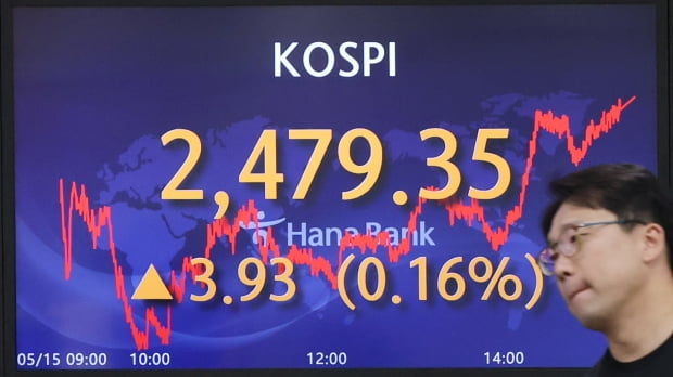 15일 오후 서울 중구 하나은행 딜링룸. 사진=연합뉴스