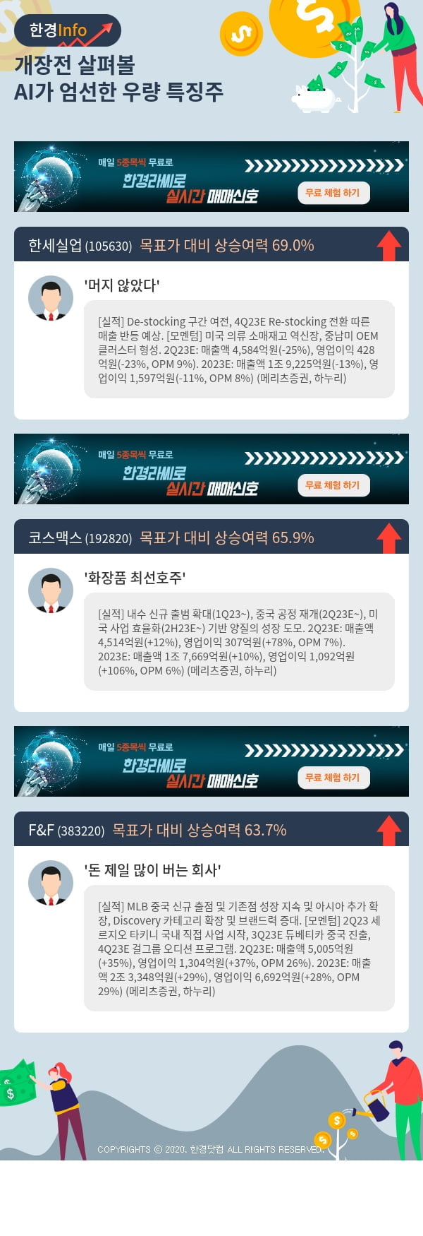 개장전 살펴볼 AI가 엄선한 우량 특징주