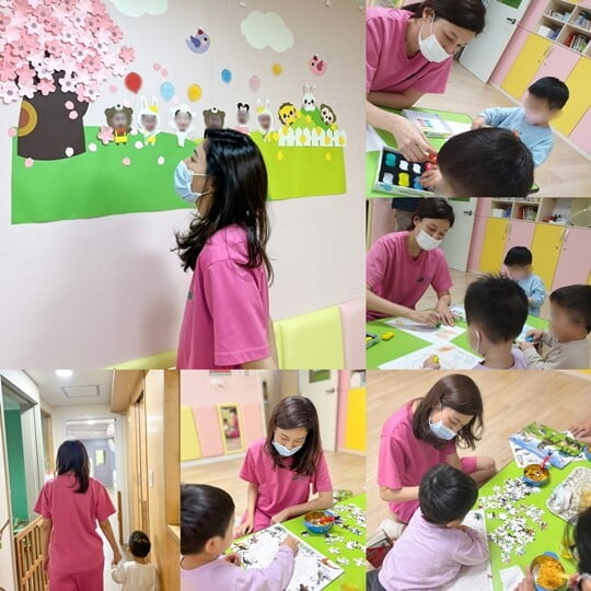 김하늘, 입양원 아이들 위한 보육봉사 및 물품후원…선한 영향력 전파