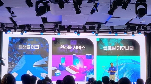 최휘영 인터파크트리플 대표가 비전과 사업계획을 발표하고 있다. 사진=안혜원 기자