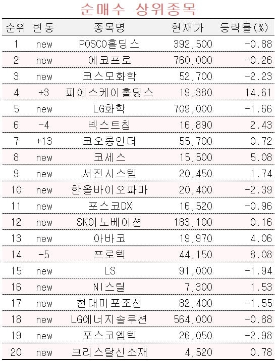 [마켓PRO] 초고수들 포스코홀딩스, 에코프로 등 2차전지주 담아