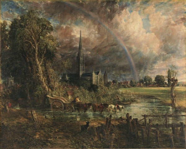컨스터블의 '초원에서 본 솔즈베리 대성당'(1831). 테이트 소장