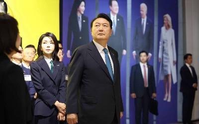 [포토] 윤 대통령, '한미동맹 70주년 특별전' 관람