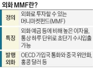 "외화 예금보다 고수익"…외화 MMF 곧 출시