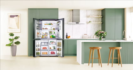 비스포크 냉장고, 냉장·냉동실 '미세정온' 적용…취향 따라 20가지 패널 중 선택