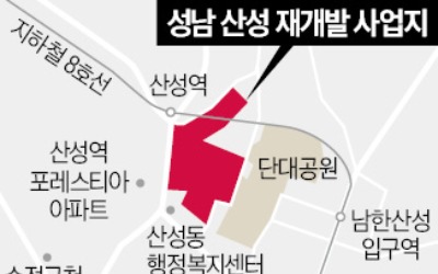 '공사비 인상 갈등' 성남 산성 재개발, 재입찰서 응찰 '0'