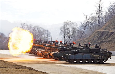 K2 전차 화력시범훈련. /현대로템 제공 