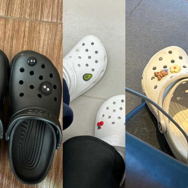 지비츠 참으로 커스터마이징한 크록스 신발/사진=김민주 기자