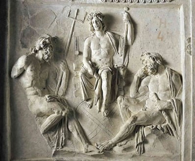 포세이돈, 제우스, 하데스 (왼쪽부터) / 사진=위키피디아