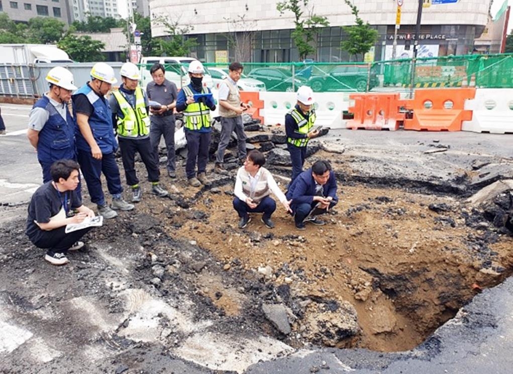 고양시 "GTX 공사 구간 지반침하…복구 중"