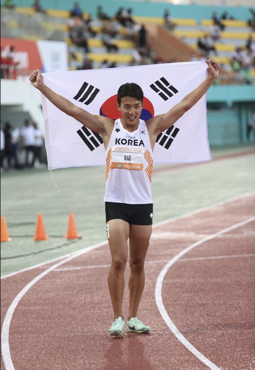 배건율, 아시아주니어육상선수권 남자 400ｍ 2위…46초73