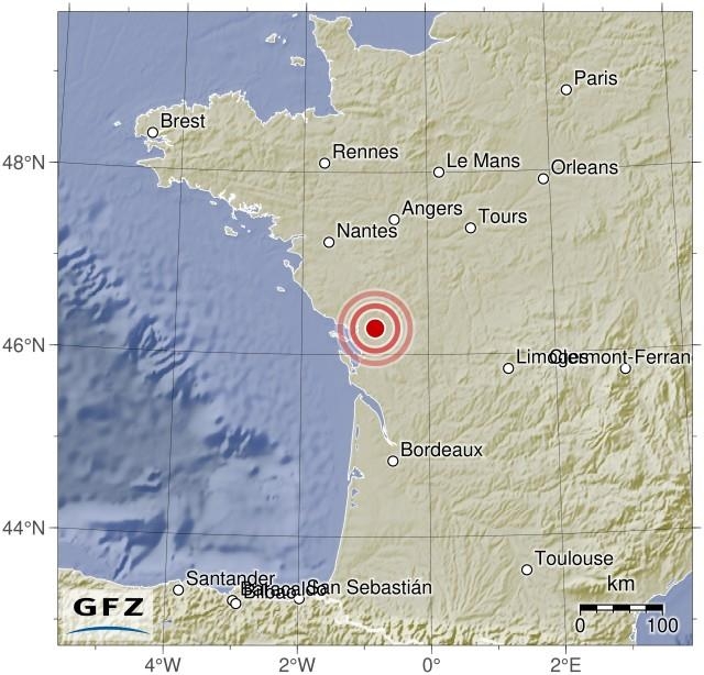 프랑스 보르도 인근서 규모 5 지진 발생
