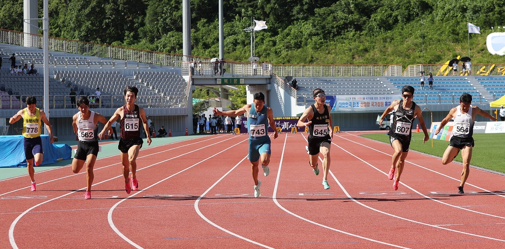 박원진, 육상선수권 남자 100ｍ서 10초46으로 우승