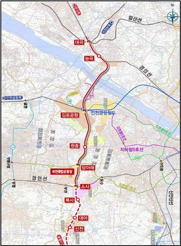 서해선 복선전철 고양 대곡∼부천 소사 18.3㎞ 내달 1일 개통(종합)