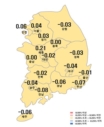 전국 아파트값 13개월 만에 하락 멈췄다…서울 6주 연속 올라