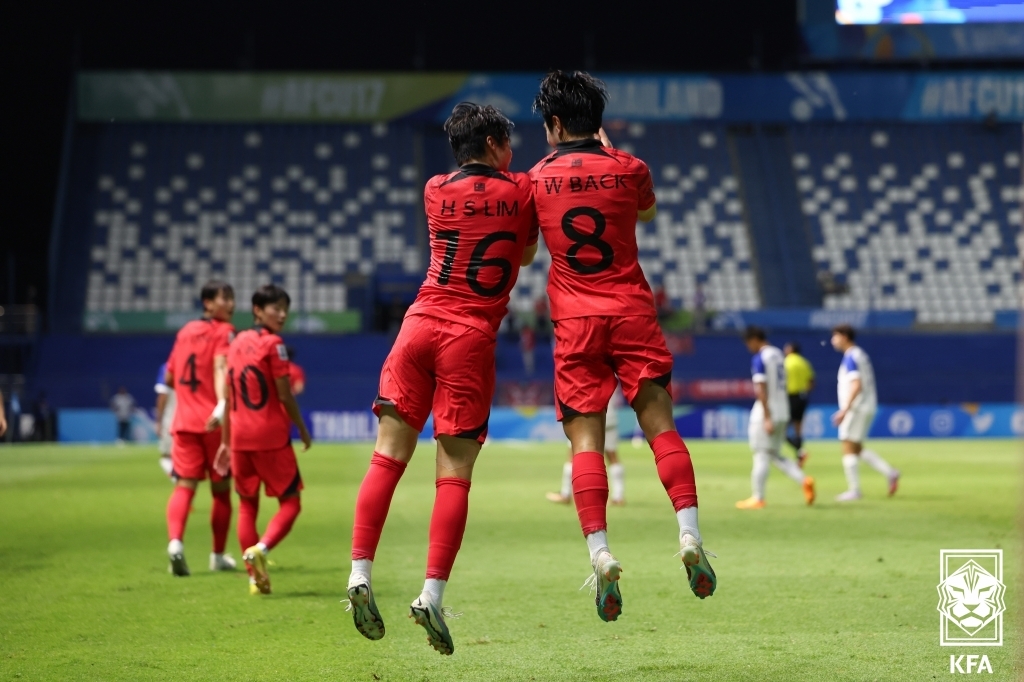 변성환호, U-17 아시안컵 우승 정조준…한일전 6경기 무승 끊기