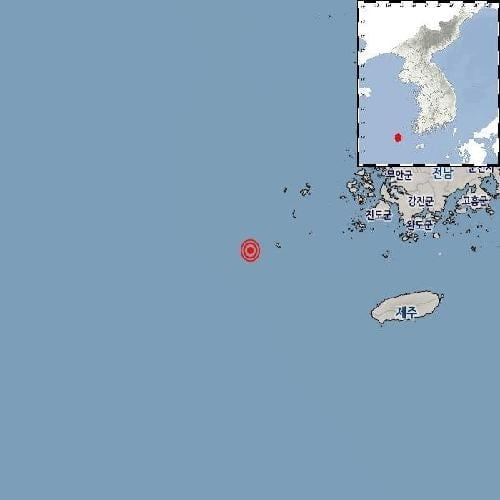 신안 흑산도 남서쪽 바다서 규모 3.1 지진