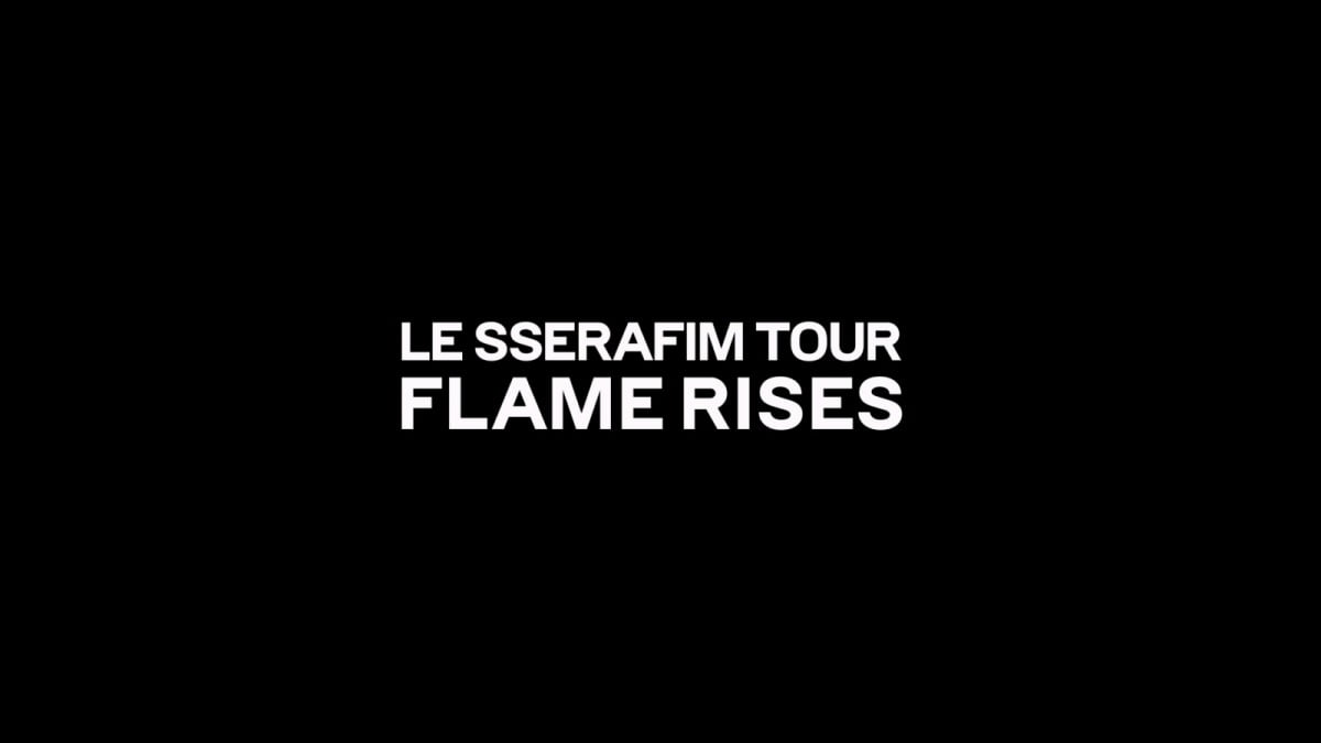 르세라핌 2023 LE SSERAFIM TOUR 'FLAME RISES' 개최. / 사진제공=쏘스뮤직