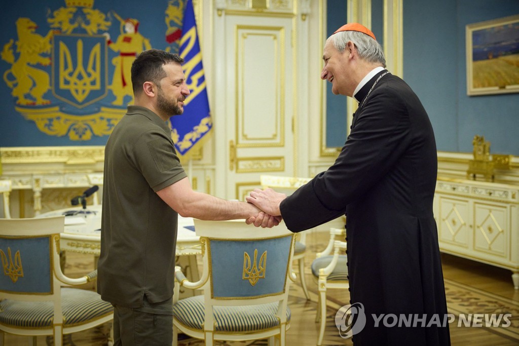 교황의 평화 특사, 우크라 이어 러시아 방문…28일 모스크바행