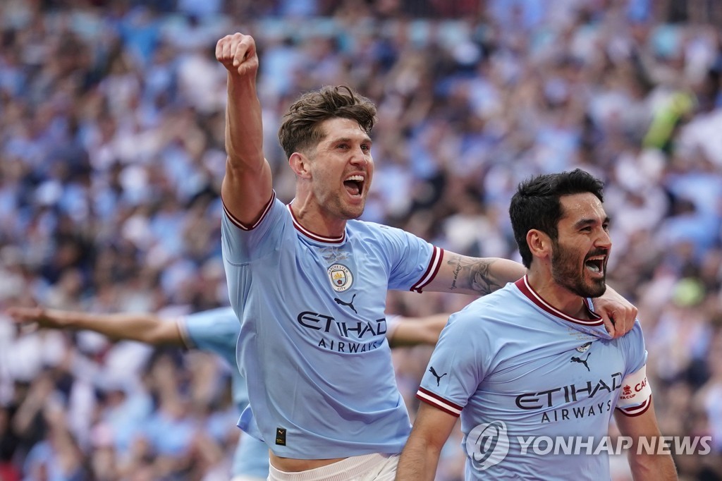 맨시티, 맨유 2-1 꺾고 FA컵 우승…트레블까지 UCL 우승만 남아